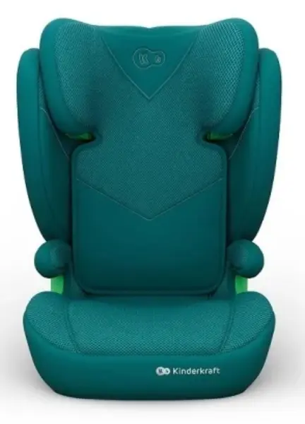 Scaun auto Kinderkraft - Junior Fix 2 Plus, IsoFix, i-Size, 100-150 cm, Verde