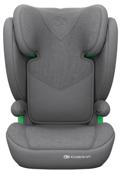 Scaun auto Kinderkraft - Junior Fix 2 Plus, IsoFix, i-Size, 100-150 cm, Grey