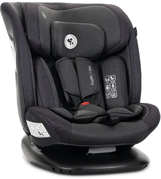 Scaun auto Lorelli - Sagitta, 360°, i-Size, 40-150 cm, Negru