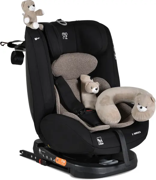 Scaun auto Moni - i-Maxx, i-Size, IsoFix, 40-150 cm, Bej Răcoritor