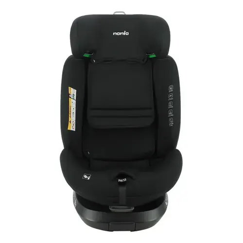 Scaun auto Nania Spirit, 360°, i-Size, 40-150 cm, 0- 12 ani, Negru