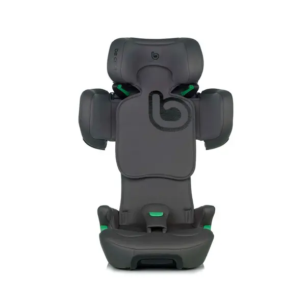 Scaun auto pentru copii Be Cool Foldy Antracit, I-Size, sistem isofix, pliabil, 100-150 cm, 4-12 ani, ECE R129