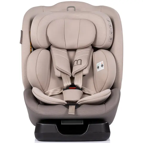 Scaun auto pentru copii Chipolino Mondial Latte 40-150 cm I-Size cu spatar reglabil