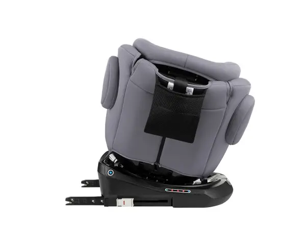 Scaun auto pentru copii cu ISOFIX KikkaBoo I-Felix LightGrey,certificat I-Size 40-150cm,R129,SPS-protectie impact lateral, tetiera reglabila 11 pozitii,sezut rotativ,5 pozitii inclinare spatar,centura top tether,reductor