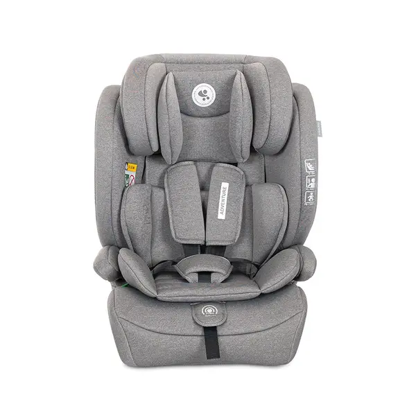 Scaun auto pentru copii Lorelli Adventure Grey i-Size, 15 luni-12 ani, 76-150 cm, tetiera reglabila, husa detasabila