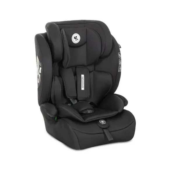 Scaun auto pentru copii, Lorelli Adventure, I-Size, 15 luni-12 ani, 76-150 cm, Black