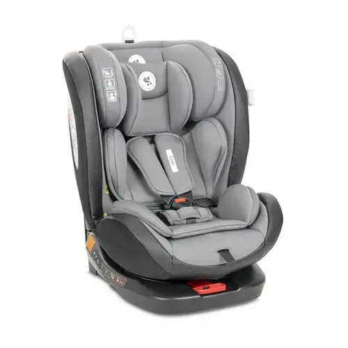 Scaun auto pentru copii Lorelli Ares, i-Size, Isofix, anti rebound bar, rotativ, 40-150 cm, 0 luni-12 ani, Gri
