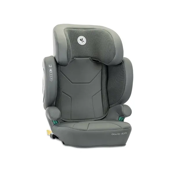 Scaun auto pentru copii Lorelli Growgo Green cu isofix, pliabil, protectii laterale extensibile, tetiera reglabila, 100-150 cm, 3-12 ani