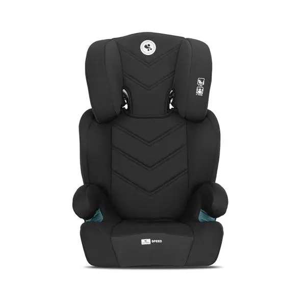 Scaun auto pentru copii Lorelli Speed Black i-Size, transformabil in inaltator auto, tetiera reglabila, cotiere, husa detasabila, 3-12 ani, 100-150 cm