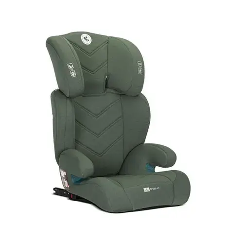 Scaun auto pentru copii Lorelli Speed GT, i-Size, Isofix, poate fi folosit ca inaltator auto, 3-12 Ani, 100-150 cm, Verde