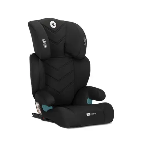 Scaun auto pentru copii Lorelli Speed GT, i-Size, Isofix, poate fi folosit ca inaltator auto, 3-12 Ani, 100-150 cm, Negru