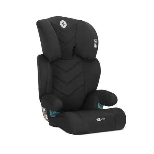 Scaun auto pentru copii Lorelli Speed, i-Size, poate fi folosit ca inaltator auto, 3-12 Ani, 100-150 cm, Negru