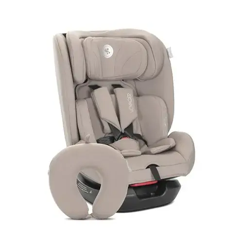 Scaun auto pentru copii Lorelli Voyager, i-Size, inclusa pernuta de calatorie, 0 luni-12 ani, 40-150 cm, Bej