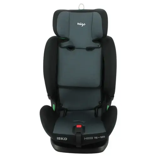 Scaun auto pentru copii Migo Isko i-Size, 76 - 150 cm, 15 luni - 12 ani, sistem Isofix, Gri