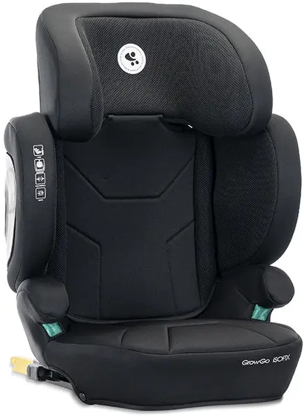 Scaun auto pliabil Lorelli Premium - Growgo, cu IsoFix, i-Size, 100-150 cm, Negru