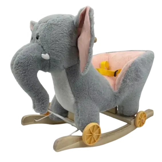 Scaun balansoar din lemn, model Elefant
