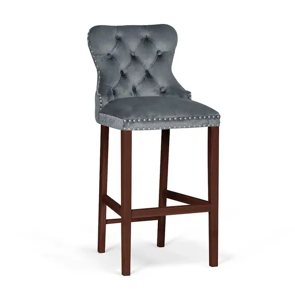 Scaun Bar Madame Gri Inchis/Nuc BL14 L70 cm