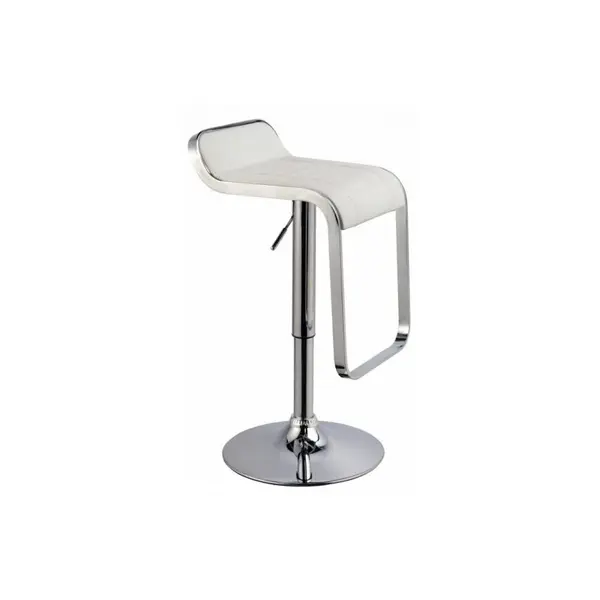 Scaun bar tapitat C-621 alb - H 68 cm