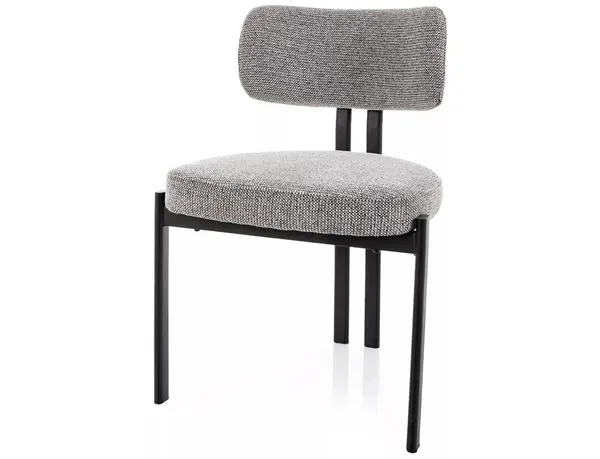 Scaun BELUR BLACK LEGS - Grey