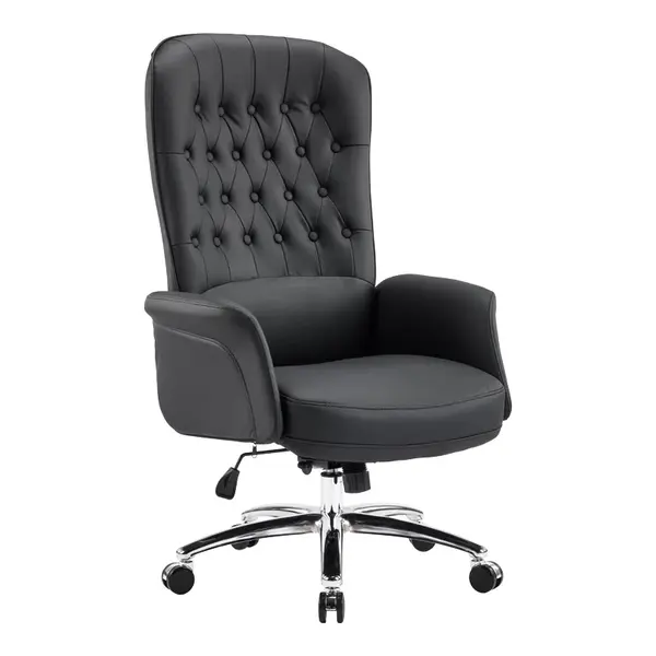 Scaun birou ergonomic Kaline, Negru, 69x79x115-123 cm