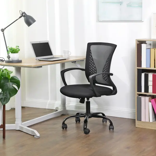 Scaun birou, Kime, Negru, 58x60.5x104 cm