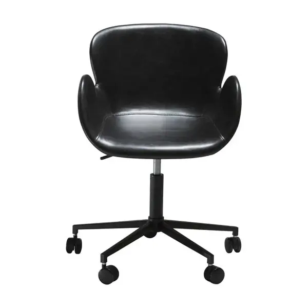 Scaun birou piele artificala negru Danform Gaia Scaun birou piele artificala negru Danform Gaia