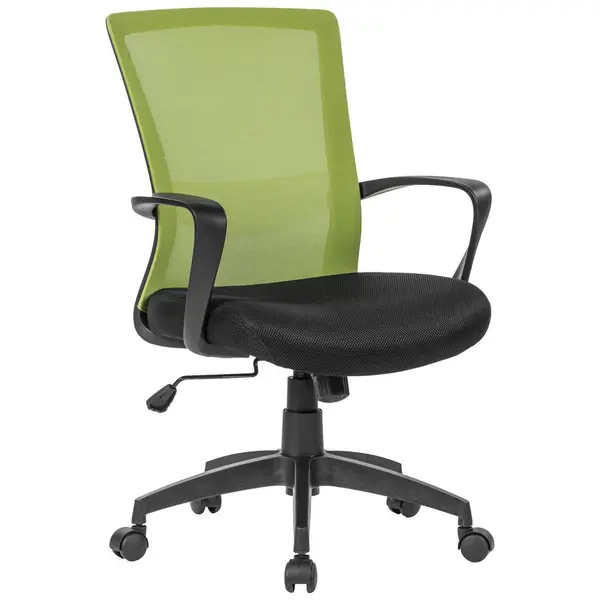 Scaun Birou Tineret din plasă tensionată, verde, negru