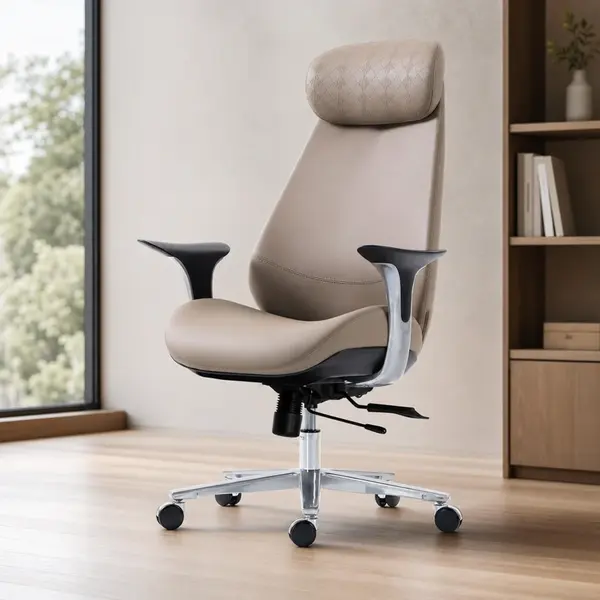 Scaun Business Premium, Ergonomic, cu Spatar Inalt si Suport Lombar Ajustabil