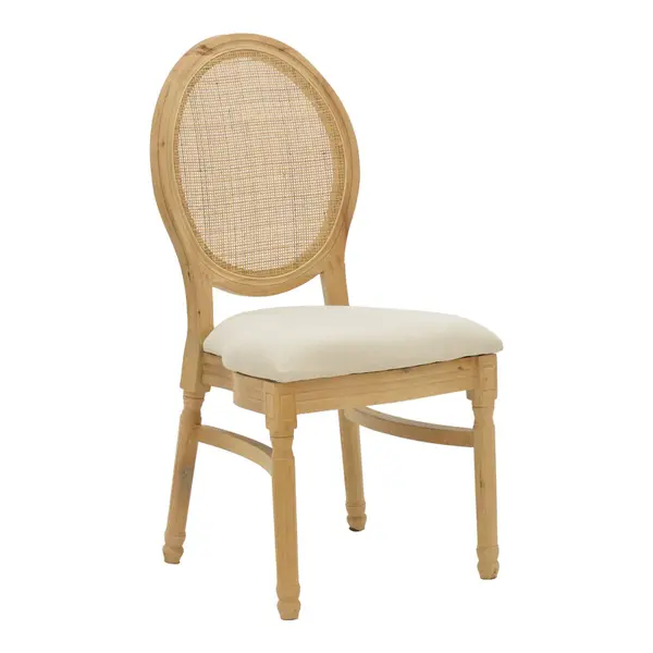 Scaun Canco Natural-ratan, Natural, 50x55x98 cm