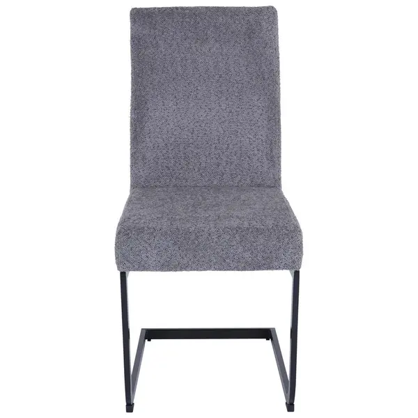 Scaun Cantilever din metal, textil, gri