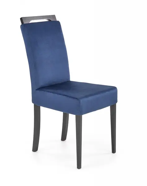 Scaun Clarion 2 velvet albastru/negru Monolith 77