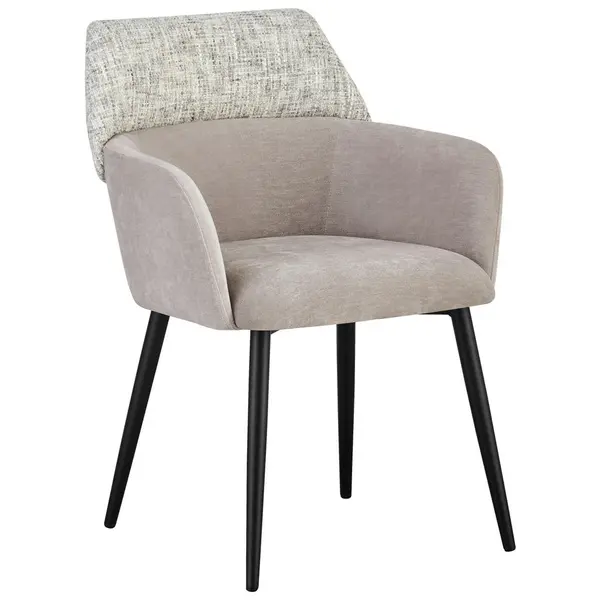 Scaun Cu Brațe din metal, textil, grej