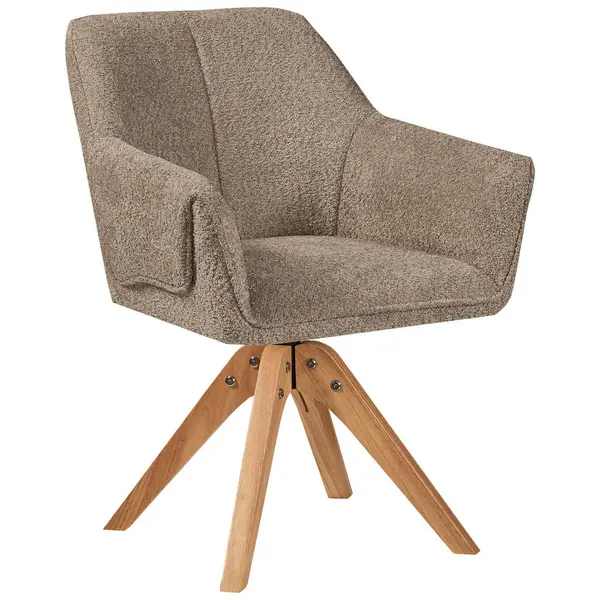 Scaun Cu Brațe din textil, taupe