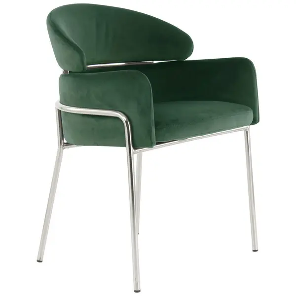 Scaun Cu Brațe din textil, verde