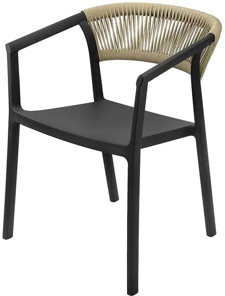 Scaun cu cotiere Horecano - Paris, negru