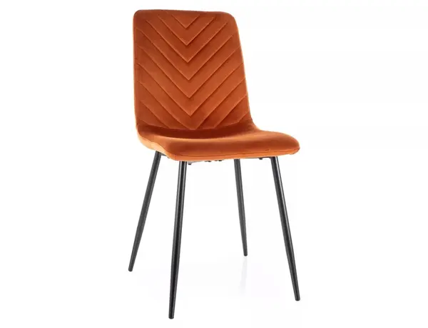 Scaun Daren velvet cinnamon/negru Blu4215
