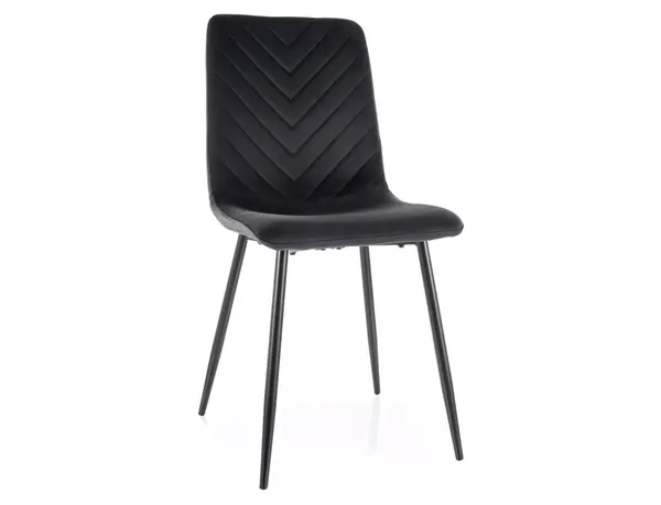 Scaun Daren velvet negru/negru Blu19