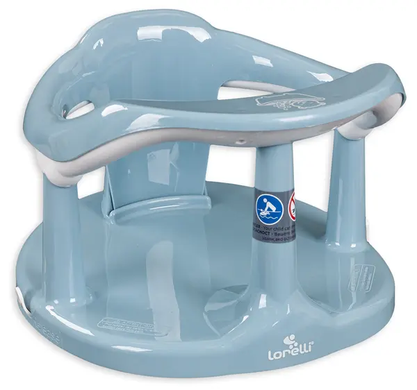 Scaun de baie Lorelli - Happy Bubbles, Stone Blue Bear