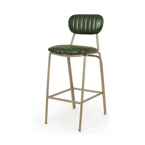 Scaun de bar ADDY DARK GREEN H73 CM - Verde