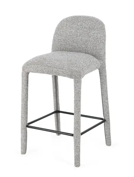 Scaun de bar ANTARA BOUCLE H67 CM - Grey