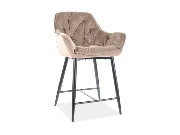 Scaun de bar Cherry velvet H-2 bej Blu28