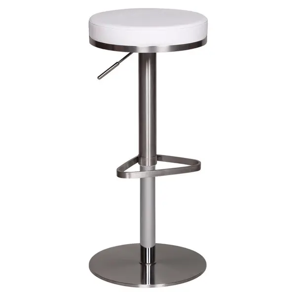 Scaun De Bar din textil, alb