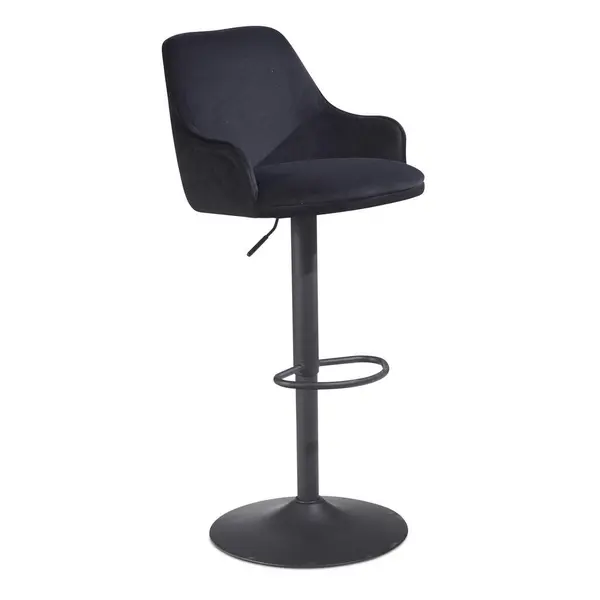 Scaun De Bar din textil, negru