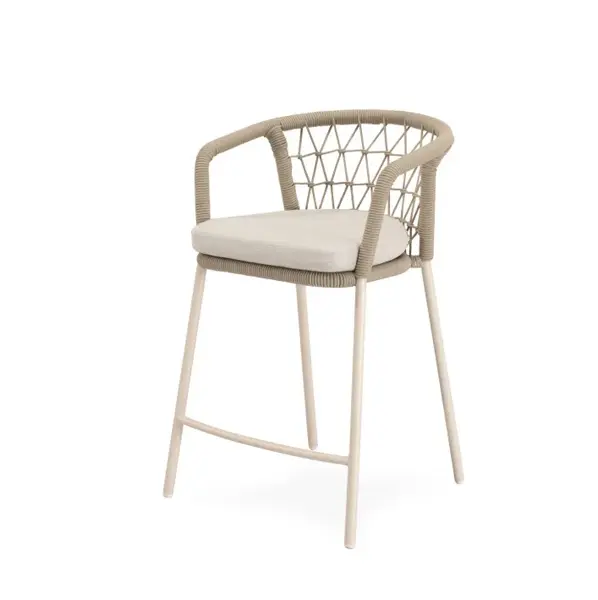 Scaun de bar EDRIN H65 CM - Beige