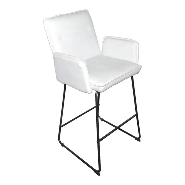 Scaun de bar Essential Alb 57x64.5x107 cm