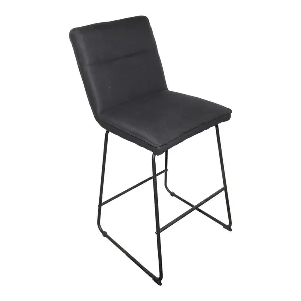 Scaun de bar Essential Negru 53x64.5x107 cm