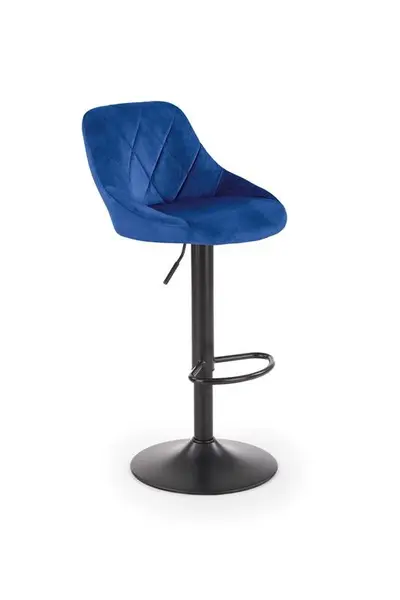 Scaun de bar H101 velvet bleumarin