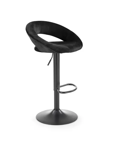Scaun de bar H102 velvet negru