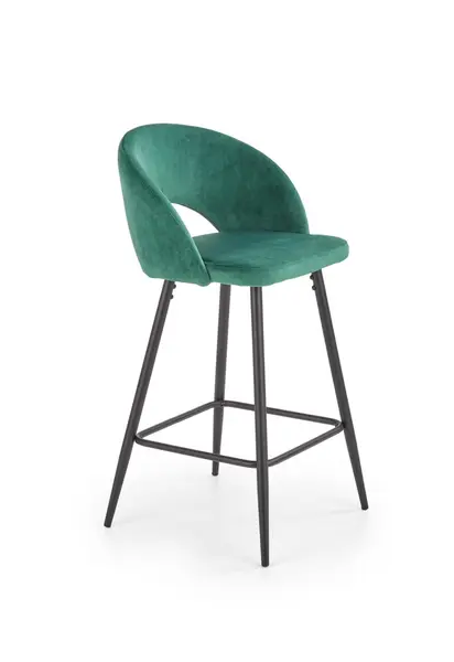 Scaun de bar H96 velvet verde