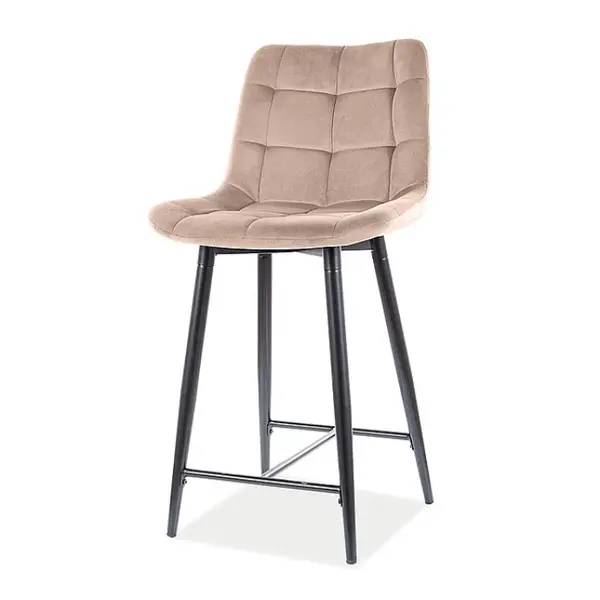 Scaun de bar HILDA H60 CM - Beige